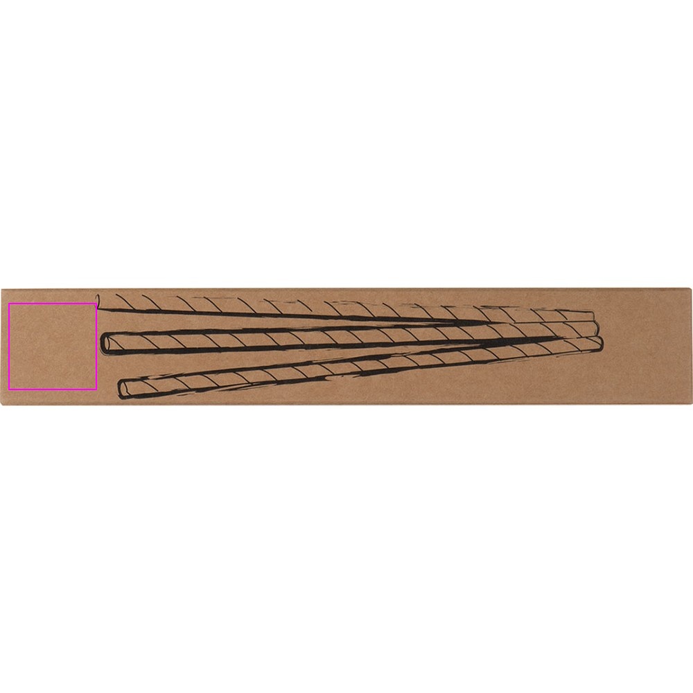Paper drinking straws 10 pcs LINA