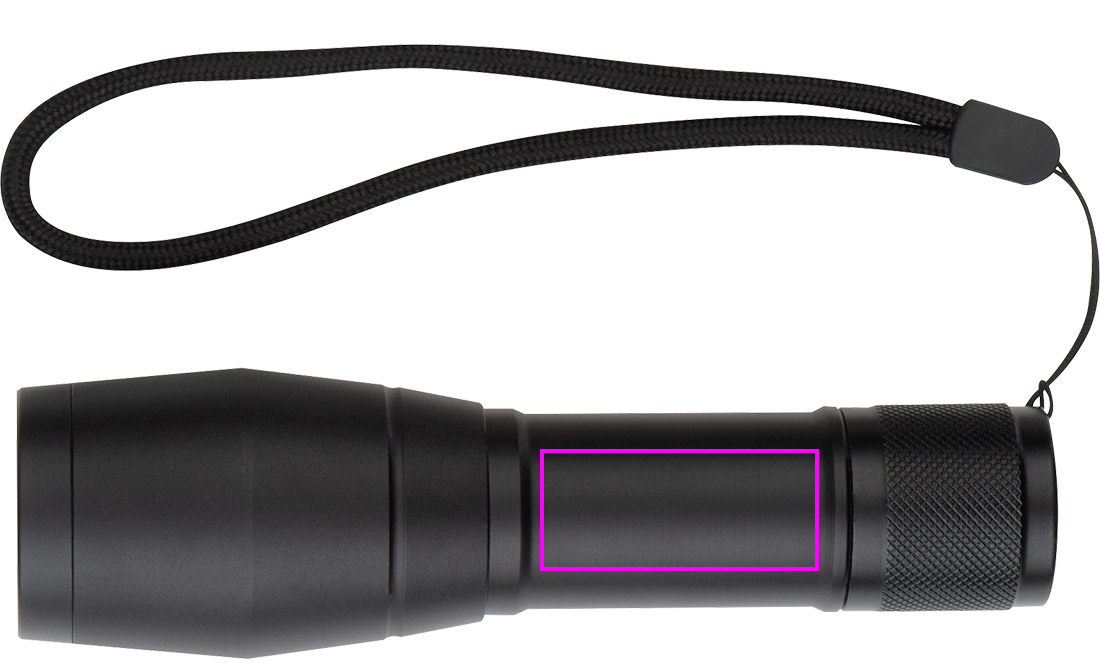 Aluminium LED flashlight DAVID