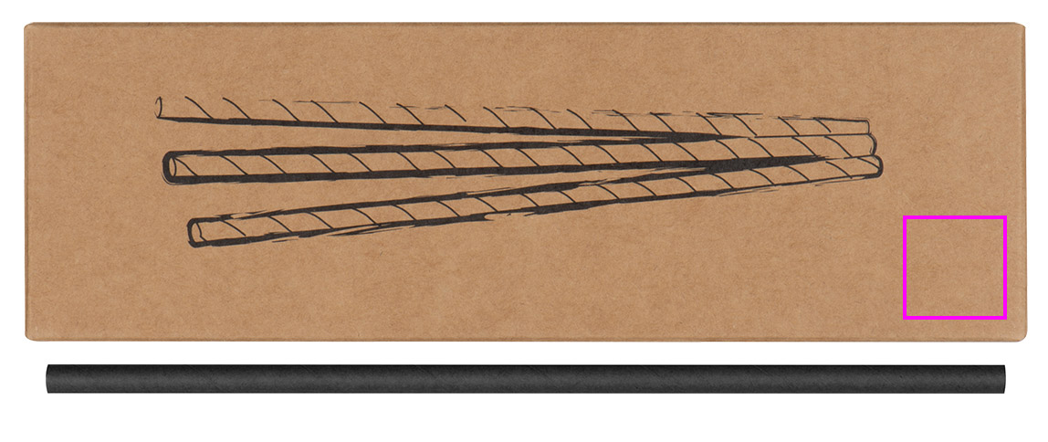 Paper drinking straws 100 pcs CARTER