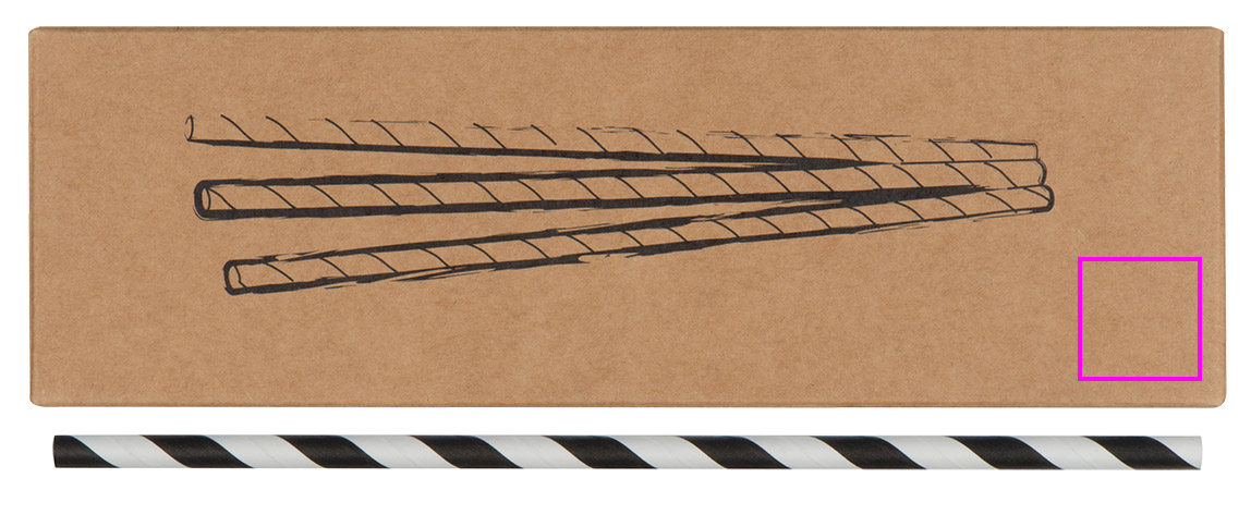 Paper drinking straws 100 pcs CARTER