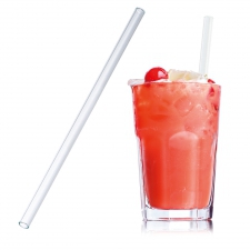 Glass drinking straw 20 cm NELSON