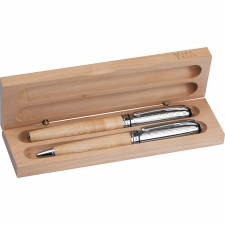 Writing set ballpen and rollerball pen Mark Twain ROLAND