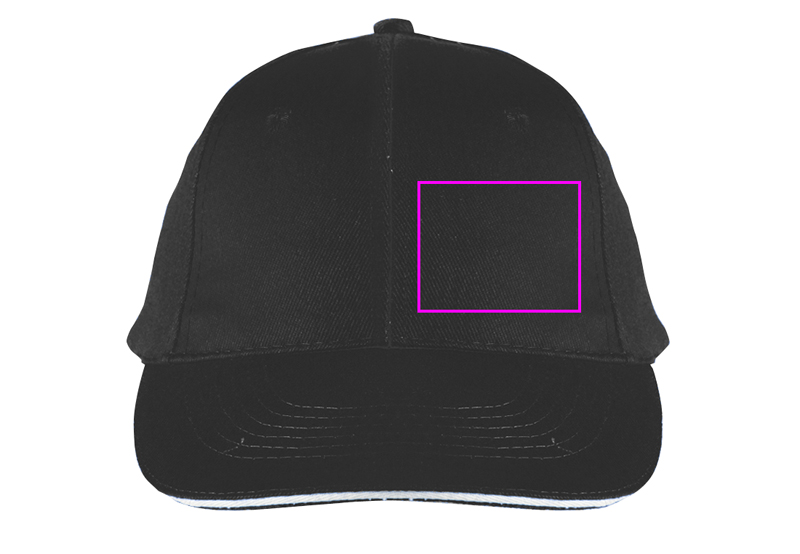 6-Panel Cotton Baseball Cap, 260 g/m² CURTIS