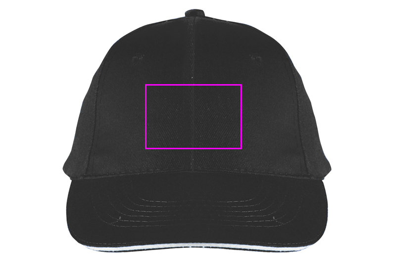 6-Panel Cotton Baseball Cap, 260 g/m² CURTIS