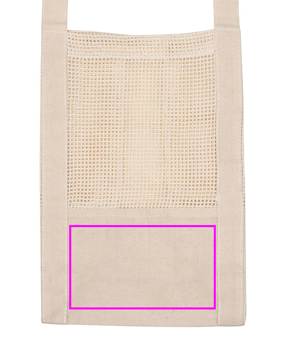 Cotton bag with mesh 150 g/m2 BENEDIKT