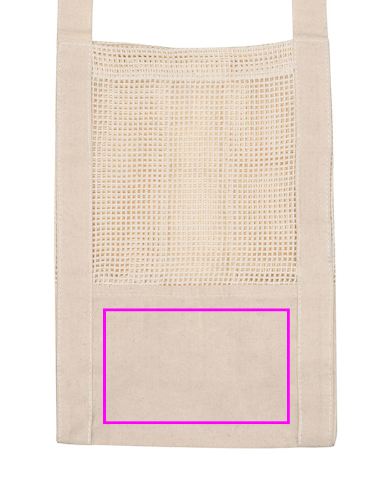 Cotton bag with mesh 150 g/m2 BENEDIKT