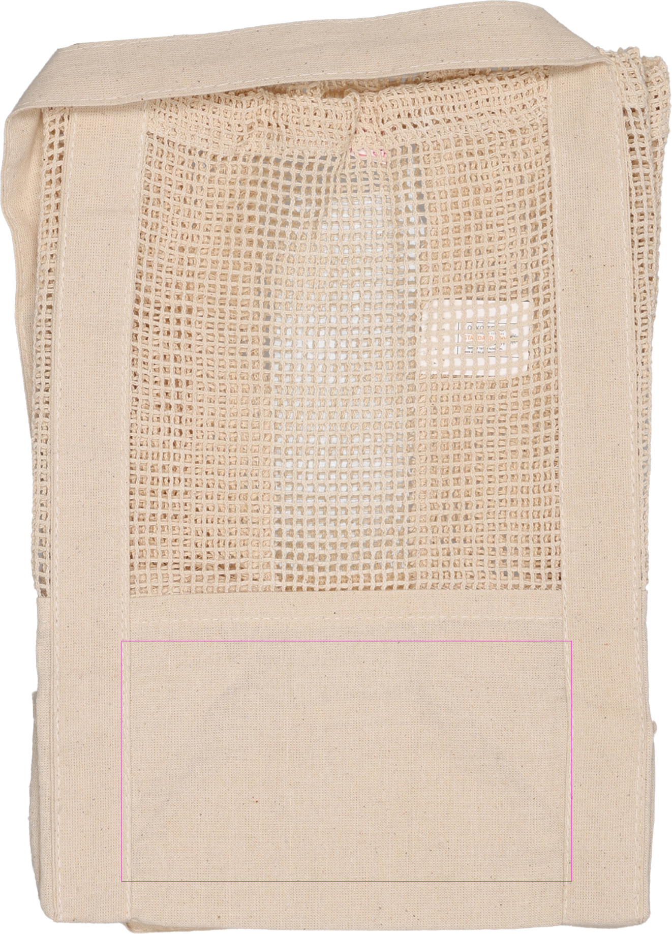 Cotton bag with mesh 150 g/m2 BENEDIKT