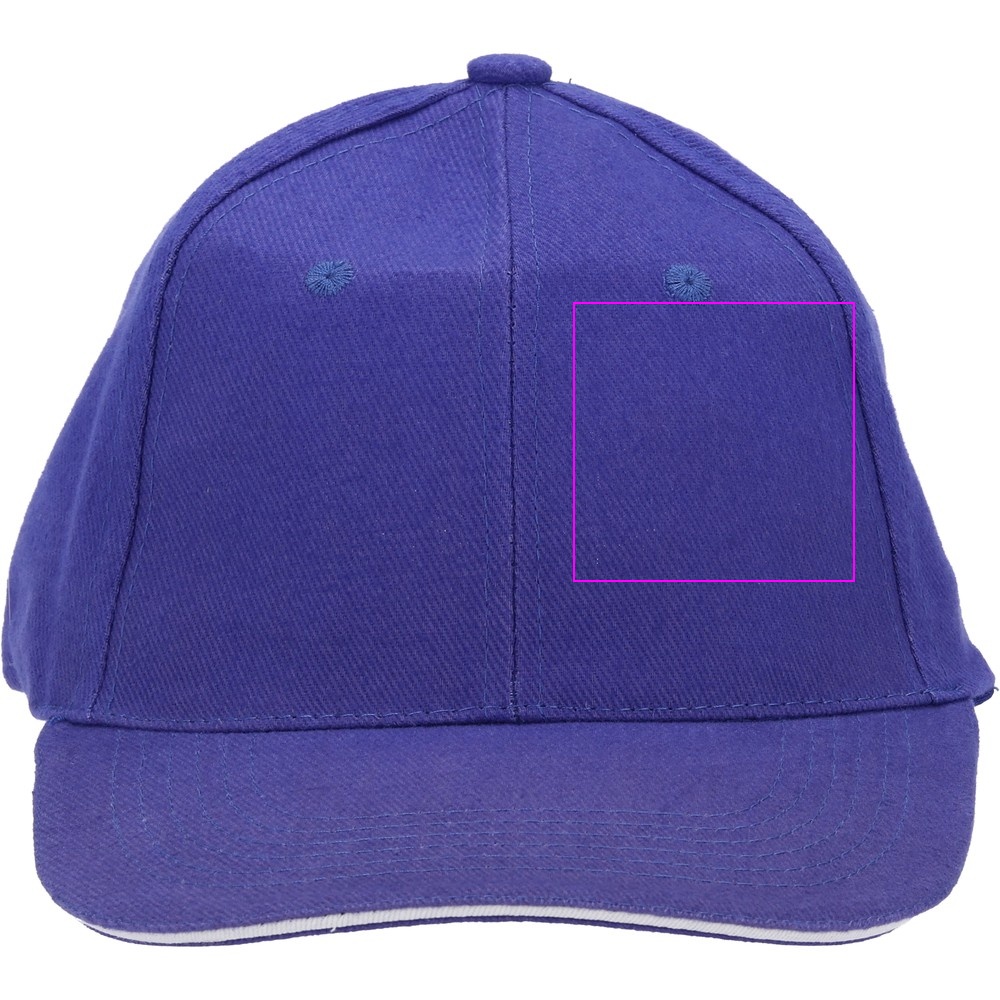 6-Panel Cotton Baseball Cap, 260 g/m² CURTIS