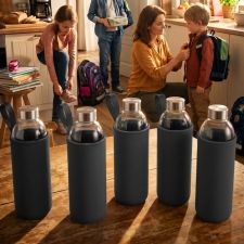 Glass bottle with sleeve 1000 ml JESSICA