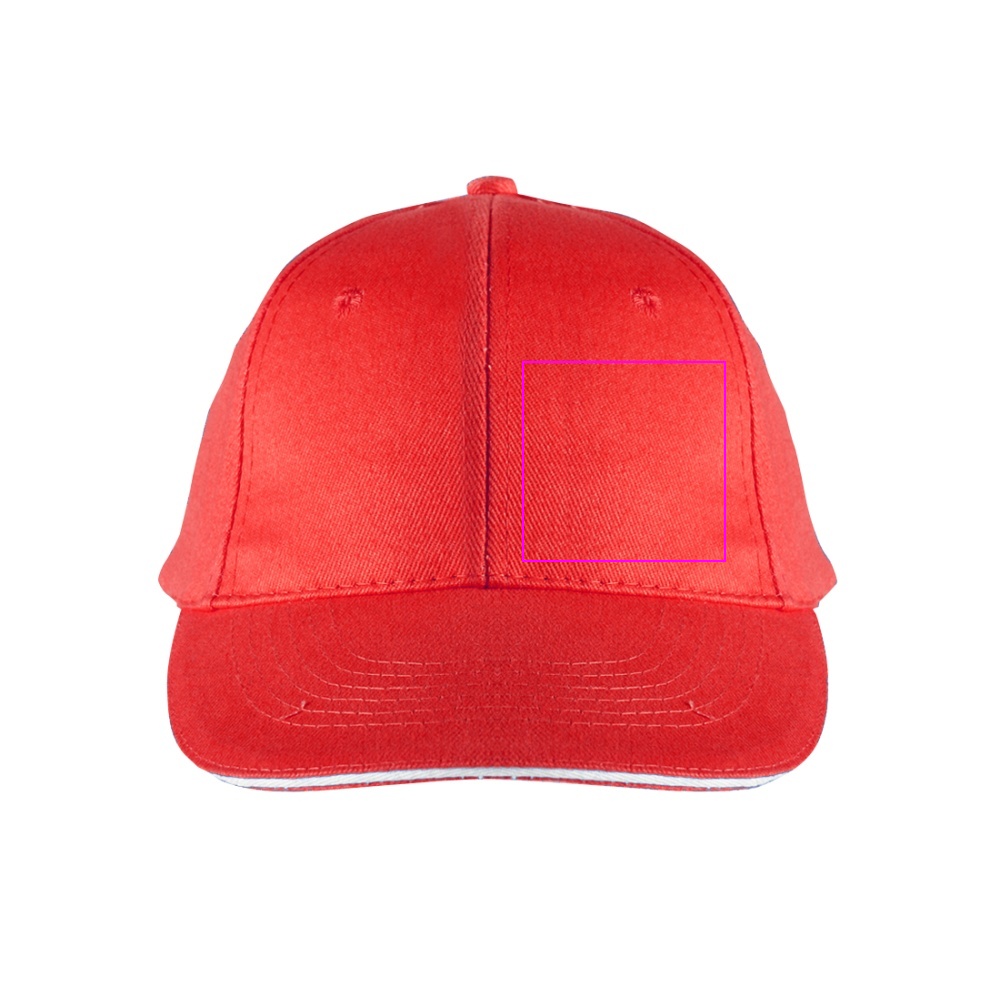 6-Panel Cotton Baseball Cap, 260 g/m² CURTIS