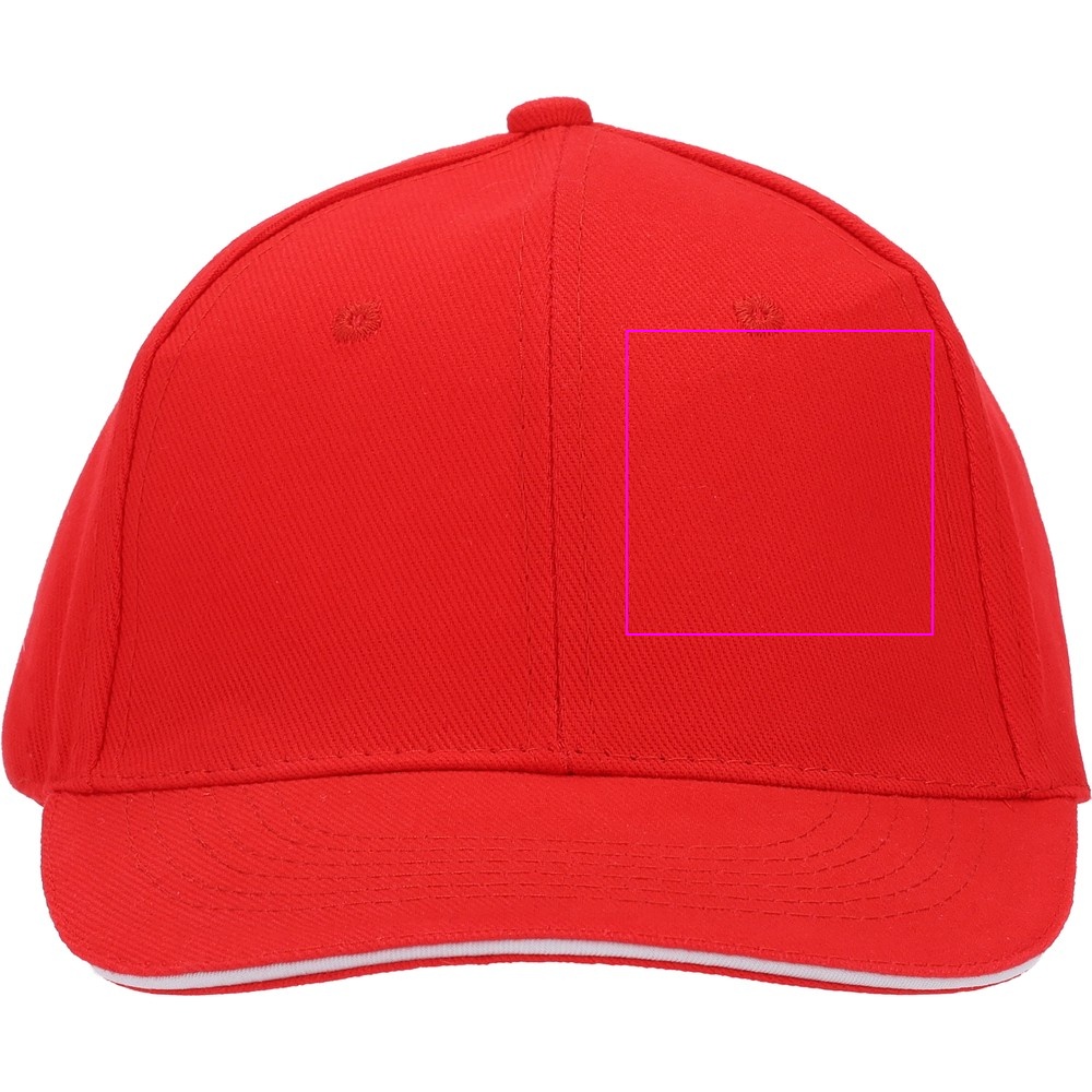 6-Panel Cotton Baseball Cap, 260 g/m² CURTIS