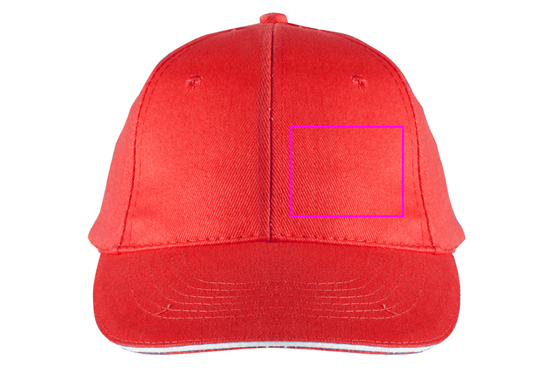 6-Panel Cotton Baseball Cap, 260 g/m² CURTIS