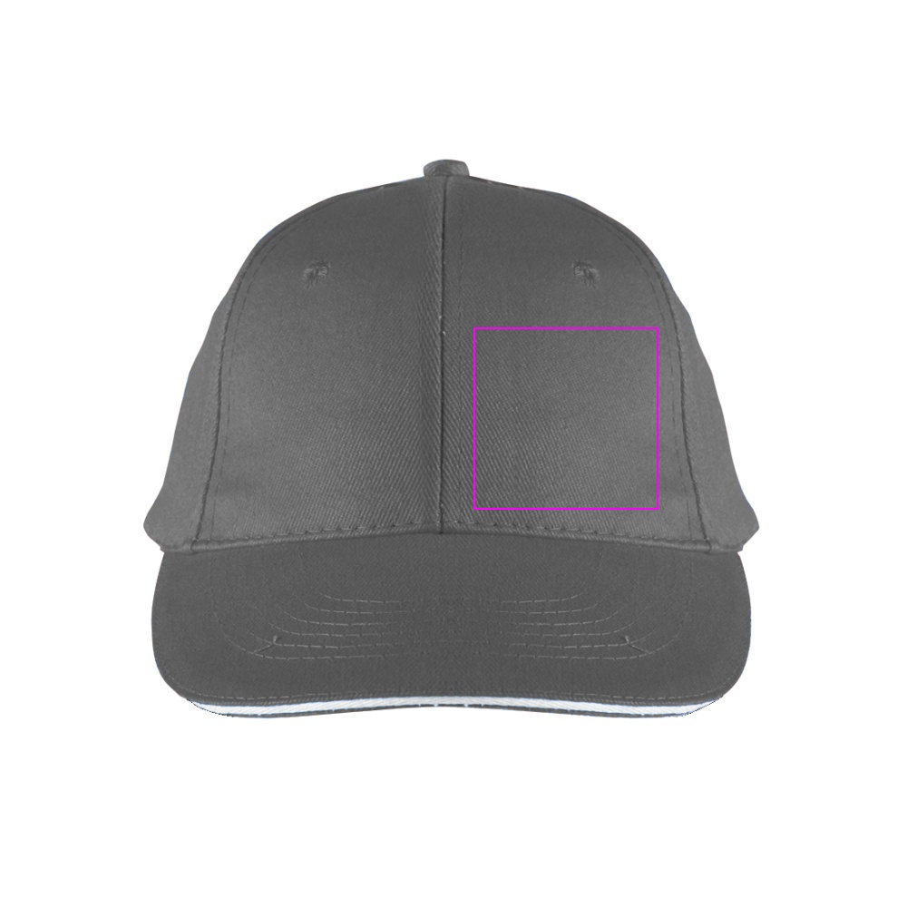 6-Panel Cotton Baseball Cap, 260 g/m² CURTIS