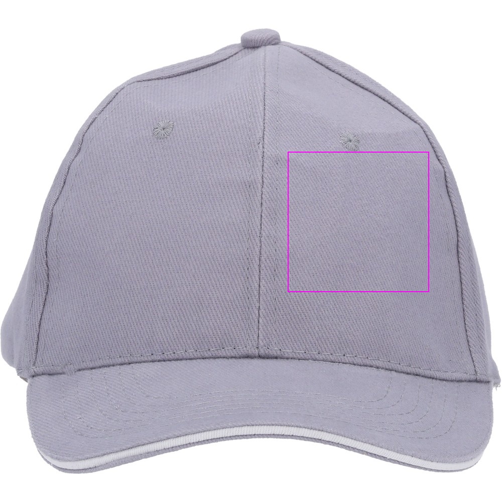 6-Panel Cotton Baseball Cap, 260 g/m² CURTIS