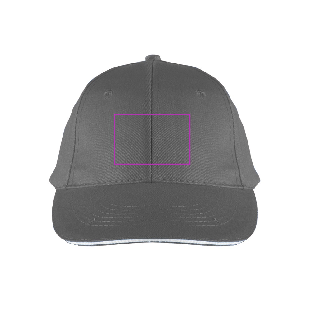 6-Panel Cotton Baseball Cap, 260 g/m² CURTIS