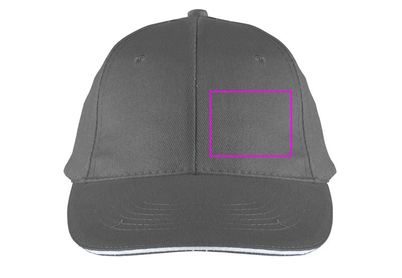 6-Panel Cotton Baseball Cap, 260 g/m² CURTIS