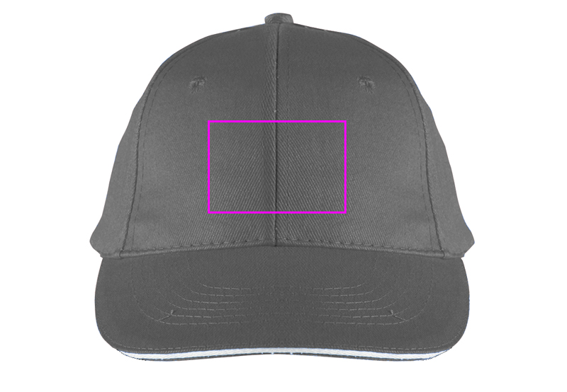 6-Panel Cotton Baseball Cap, 260 g/m² CURTIS