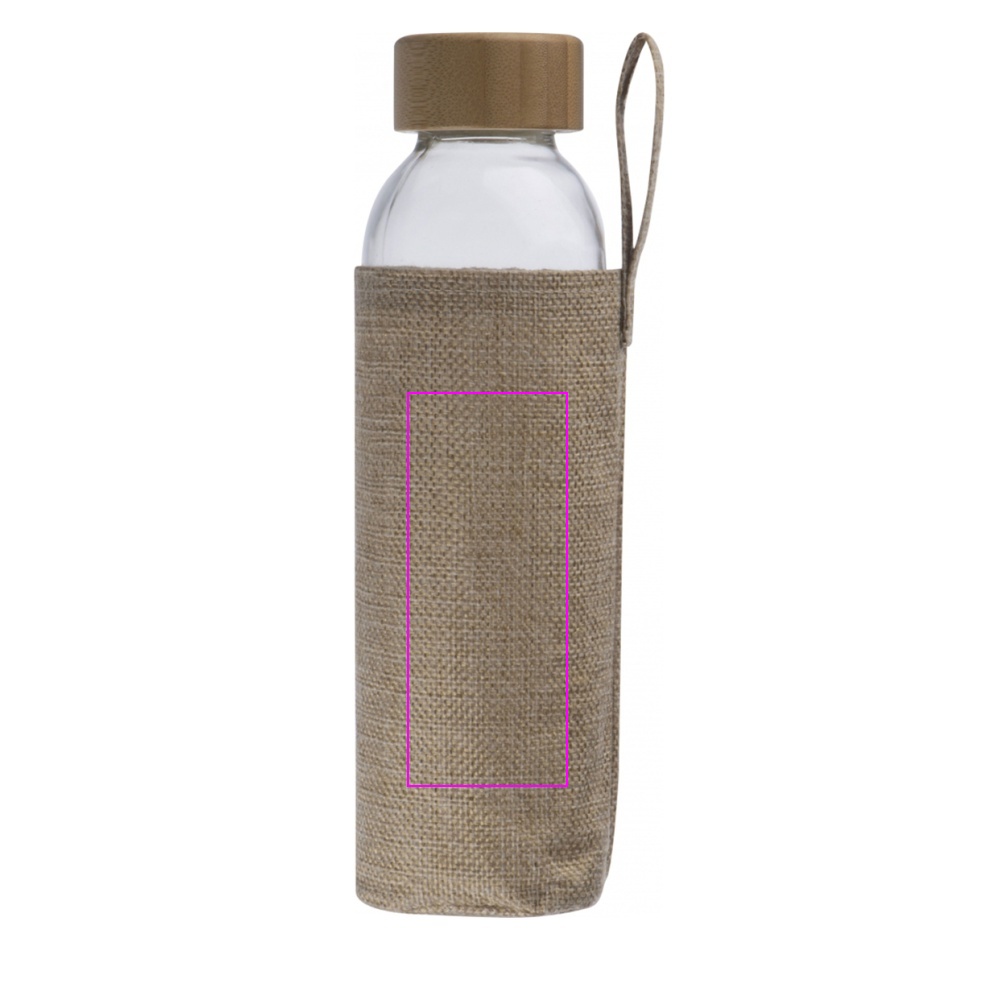 Glass bottle with sleeve 500 ml CARLOTTA