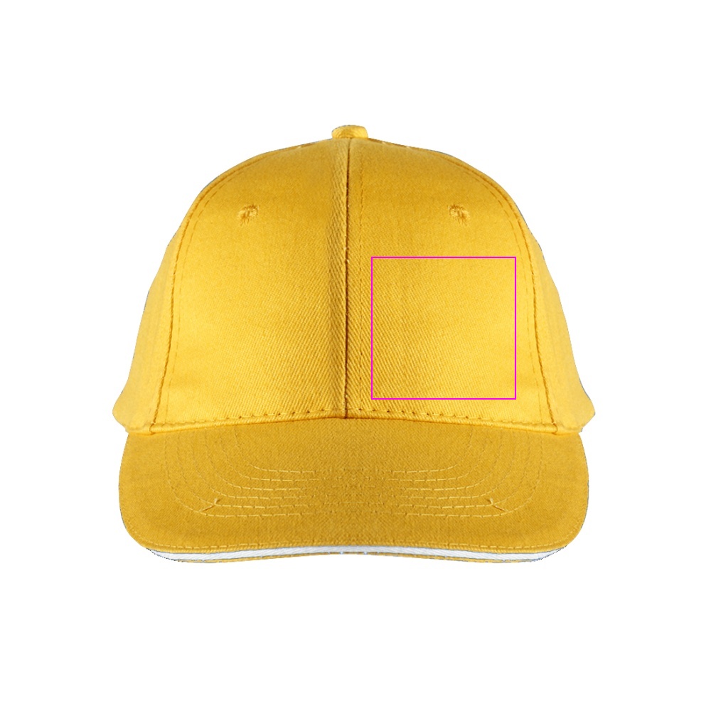 6-Panel Cotton Baseball Cap, 260 g/m² CURTIS
