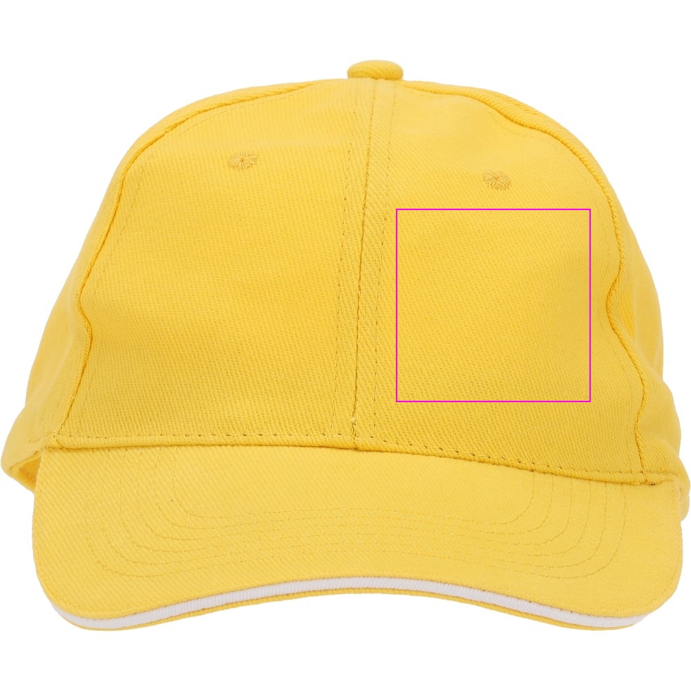 6-Panel Cotton Baseball Cap, 260 g/m² CURTIS