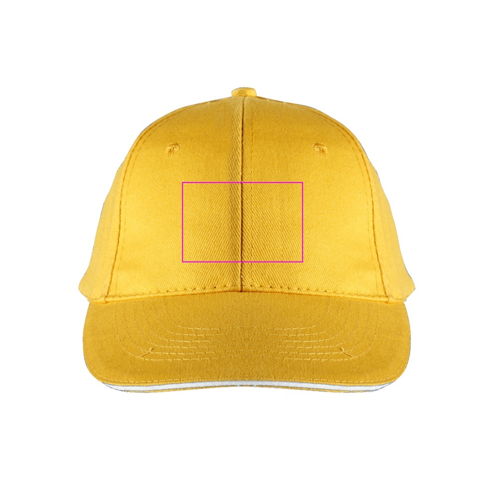6-Panel Cotton Baseball Cap, 260 g/m² CURTIS