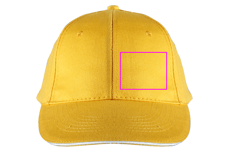 6-Panel Cotton Baseball Cap, 260 g/m² CURTIS