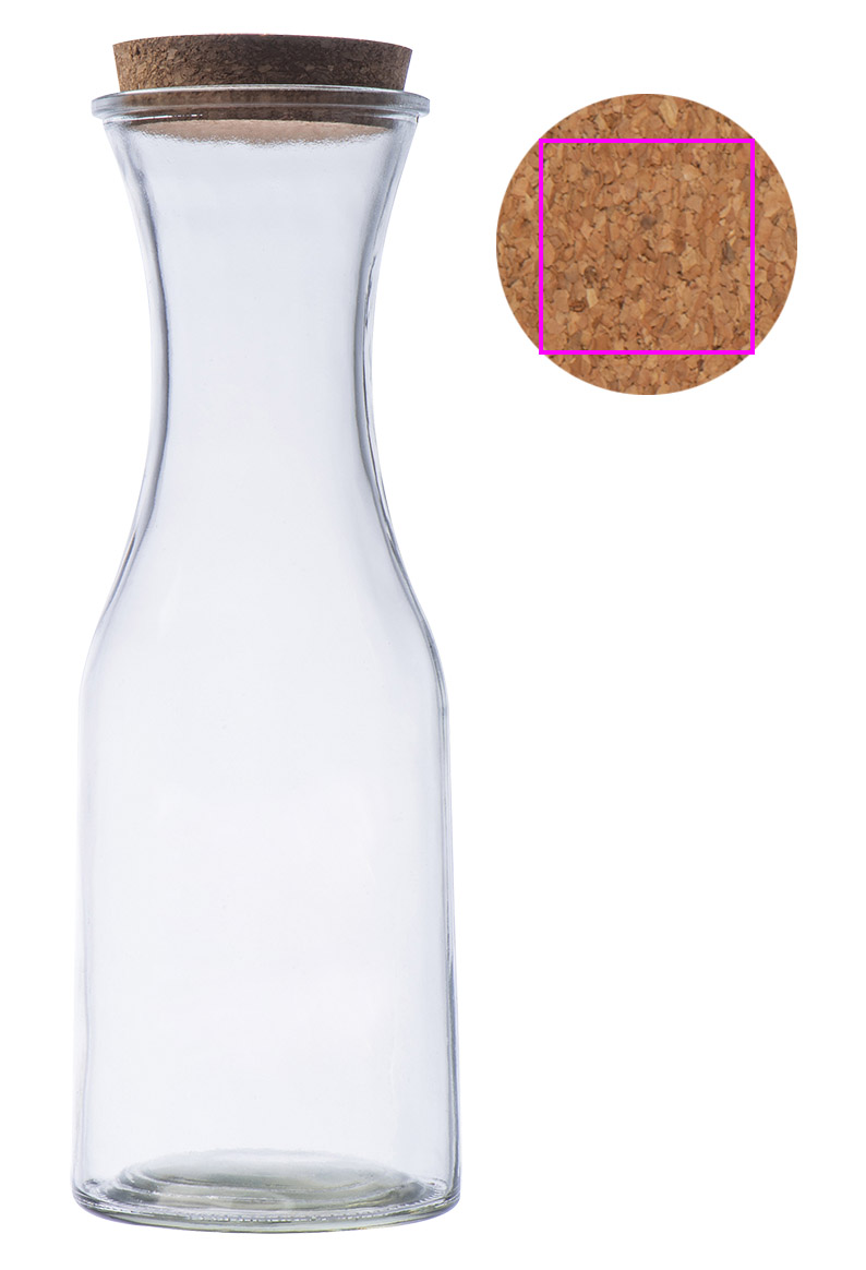 Glass carafe 1000 ml NIKODYM