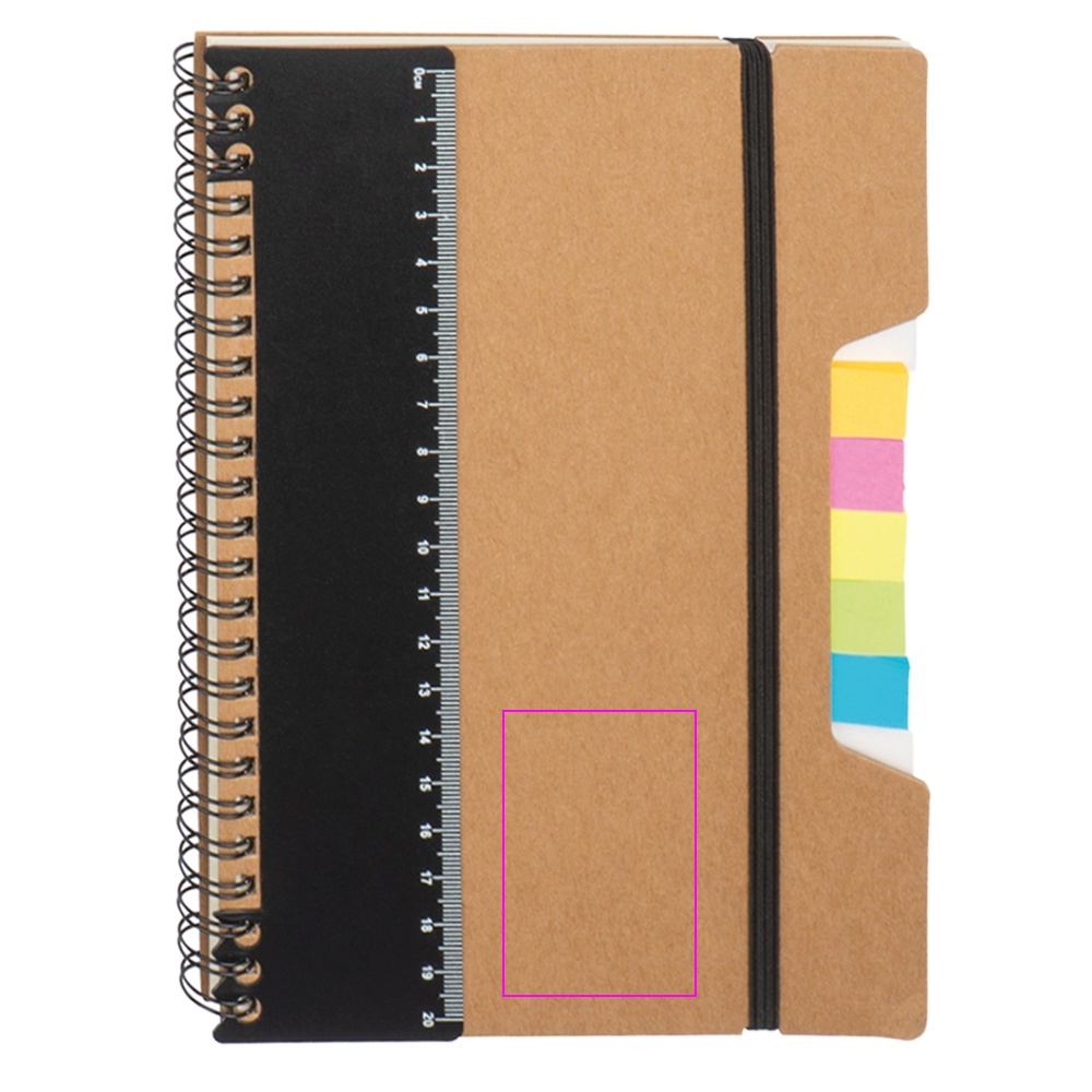 Notebook A5 dotted with sticky markers CATHARINA