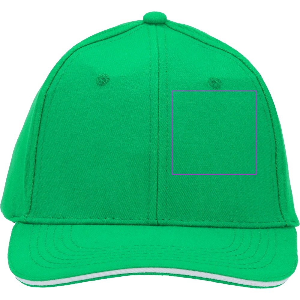 6-Panel Cotton Baseball Cap, 260 g/m² CURTIS
