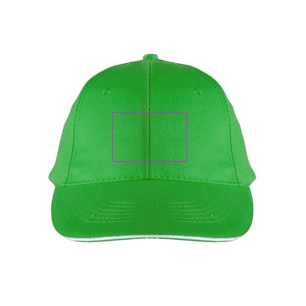 6-Panel Cotton Baseball Cap, 260 g/m² CURTIS