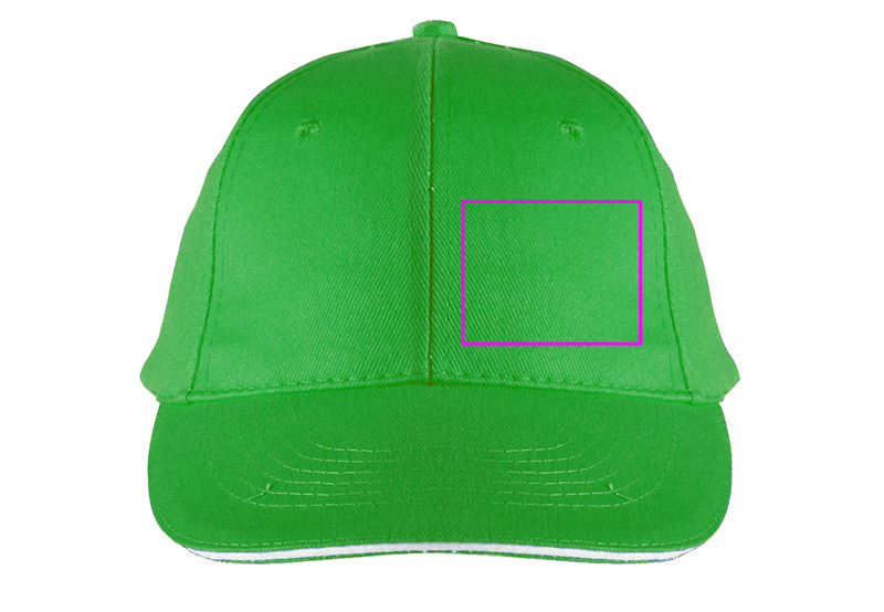 6-Panel Cotton Baseball Cap, 260 g/m² CURTIS