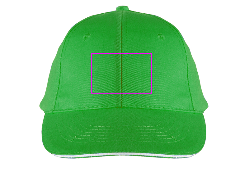6-Panel Cotton Baseball Cap, 260 g/m² CURTIS