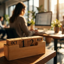 Bamboo perpetual calendar ANNABELLE