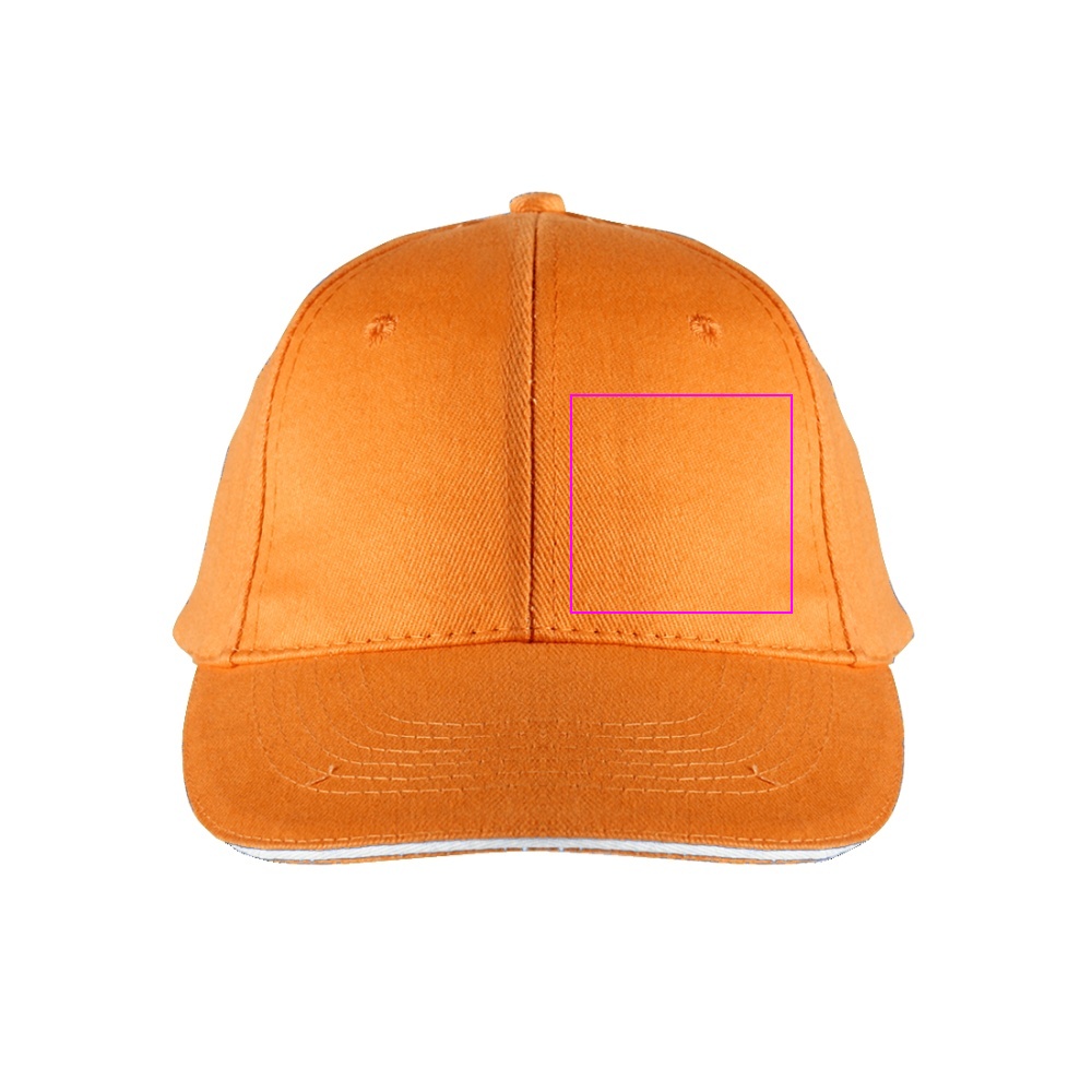 6-Panel Cotton Baseball Cap, 260 g/m² CURTIS