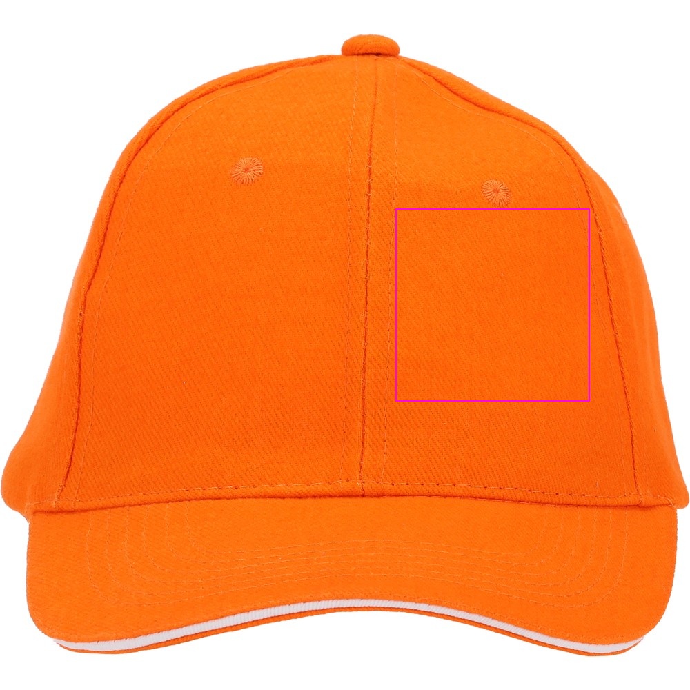 6-Panel Cotton Baseball Cap, 260 g/m² CURTIS