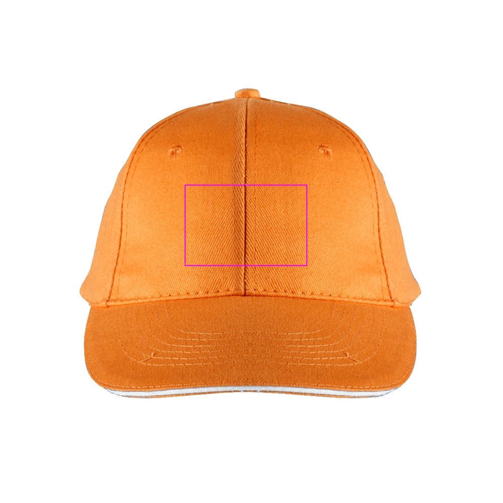 6-Panel Cotton Baseball Cap, 260 g/m² CURTIS