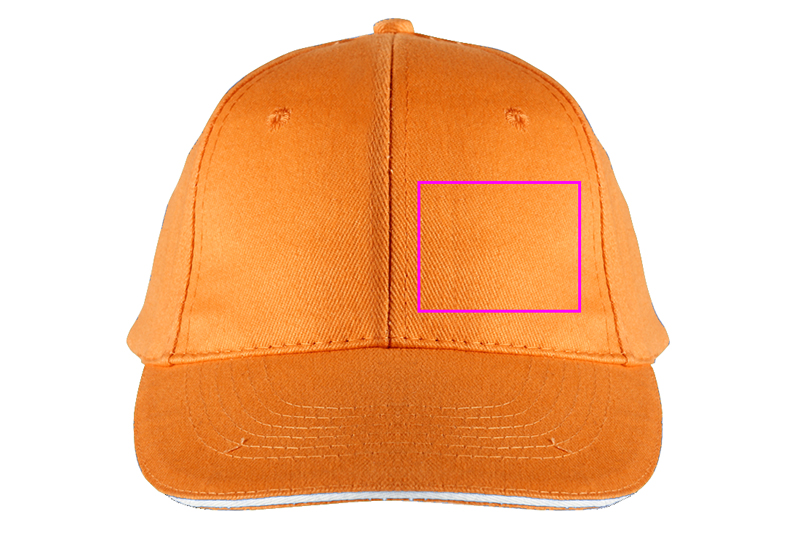 6-Panel Cotton Baseball Cap, 260 g/m² CURTIS