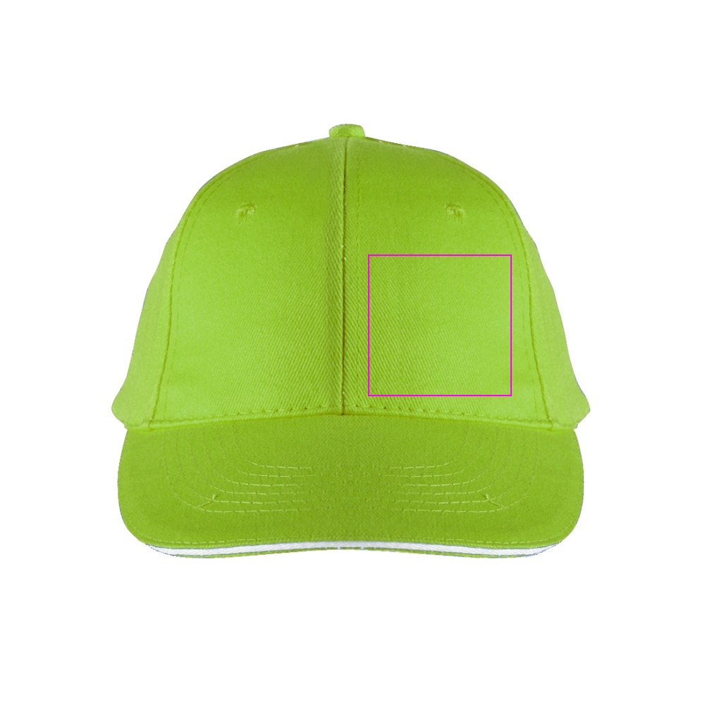 6-Panel Cotton Baseball Cap, 260 g/m² CURTIS