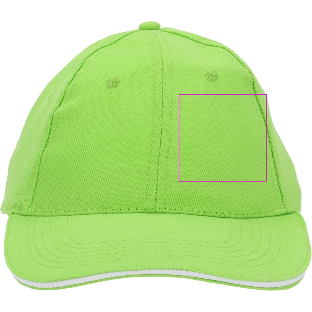 6-Panel Cotton Baseball Cap, 260 g/m² CURTIS