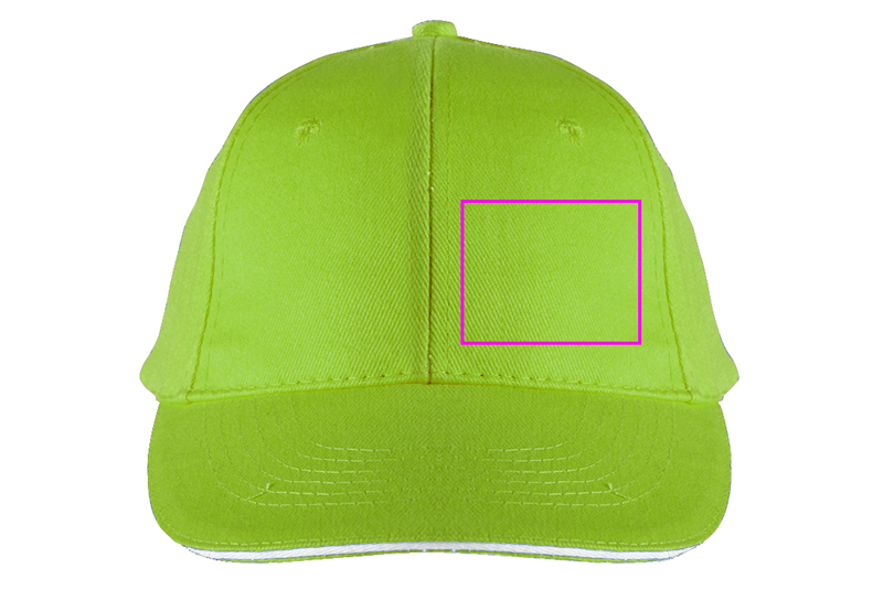 6-Panel Cotton Baseball Cap, 260 g/m² CURTIS