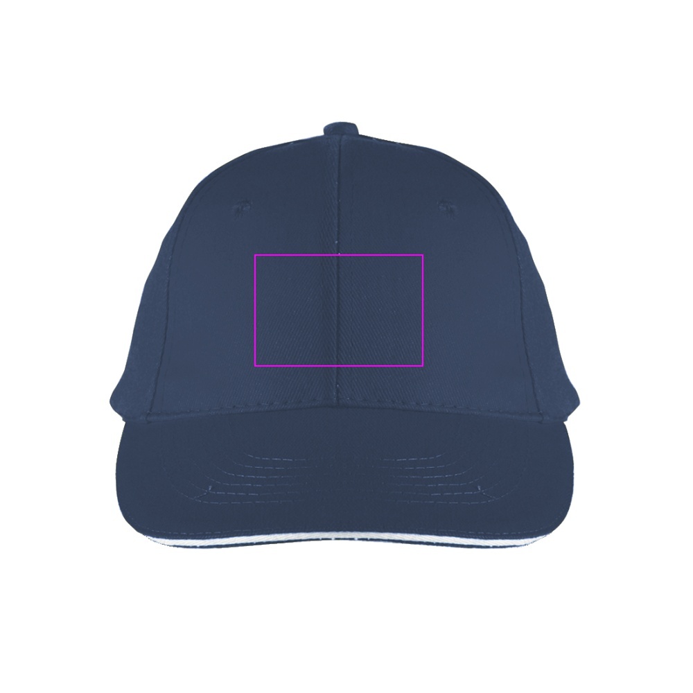 6-Panel Cotton Baseball Cap, 260 g/m² CURTIS