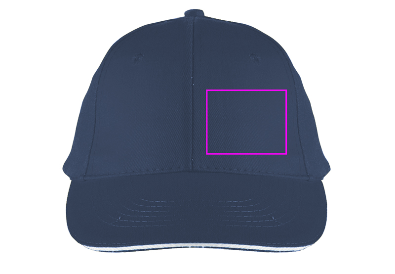 6-Panel Cotton Baseball Cap, 260 g/m² CURTIS