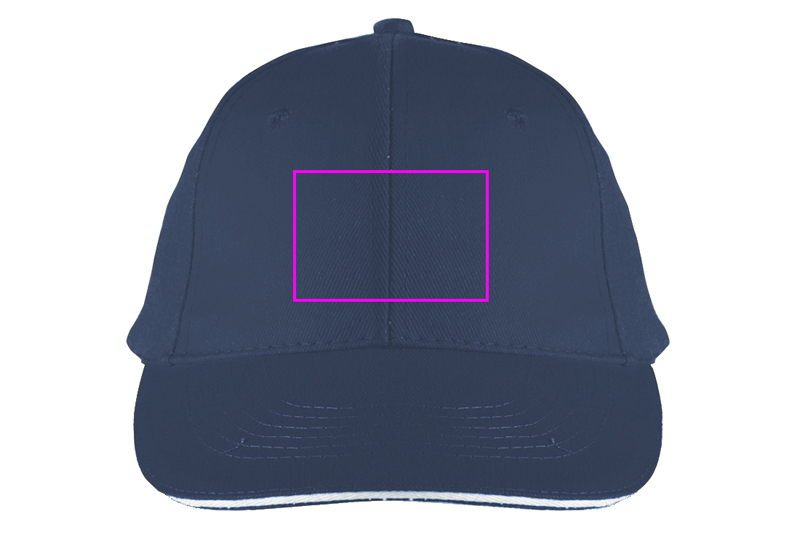 6-Panel Cotton Baseball Cap, 260 g/m² CURTIS