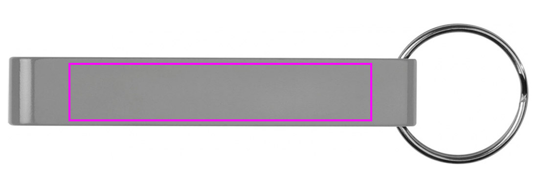 Metal bottle opener keyring ADRIANO