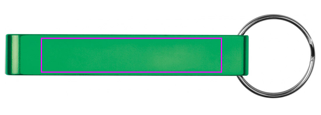 Metal bottle opener keyring ADRIANO