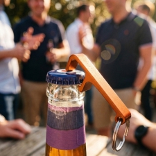 Metal bottle opener keyring ADRIANO