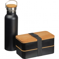 Lunch box set with cutlery and 500 ml thermal bottle STEPHAN