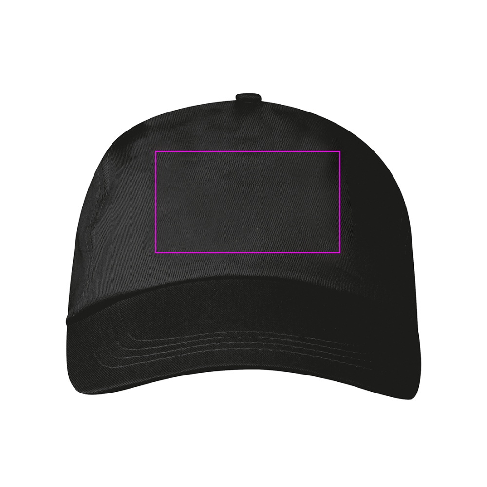 Cotton 5-panel baseball cap 170 g/m² MEGAN