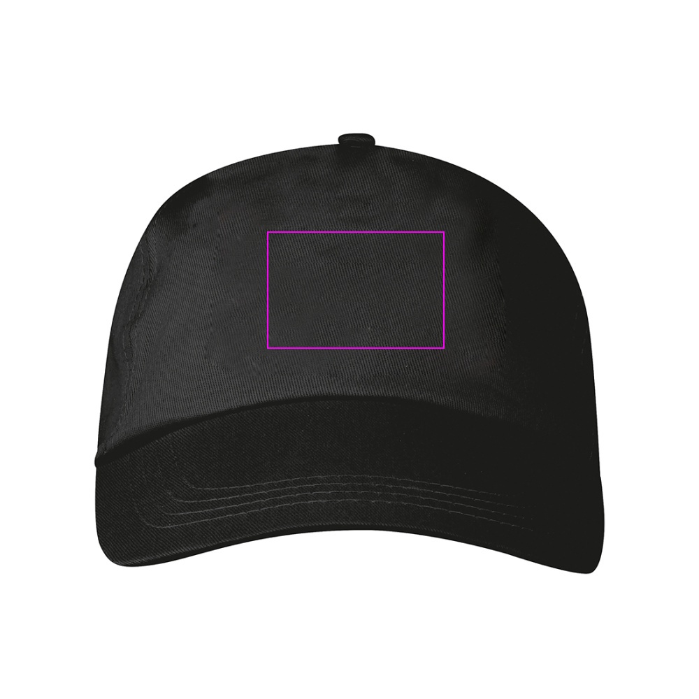 Cotton 5-panel baseball cap 170 g/m² MEGAN