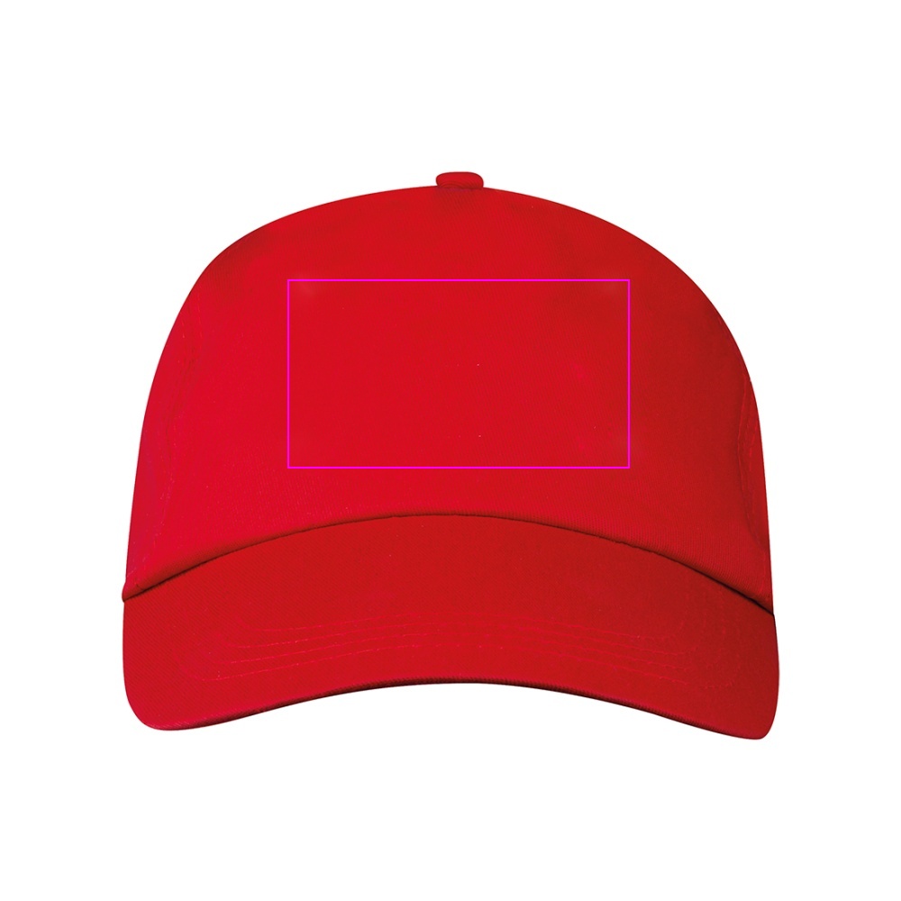 Cotton 5-panel baseball cap 170 g/m² MEGAN